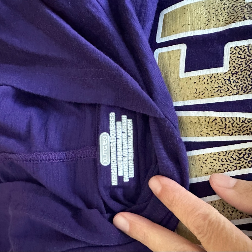 NFL Ravens Purple and Gold Long Sleeve Shirt Hoodie two shirt Set - Picture 2 of 4